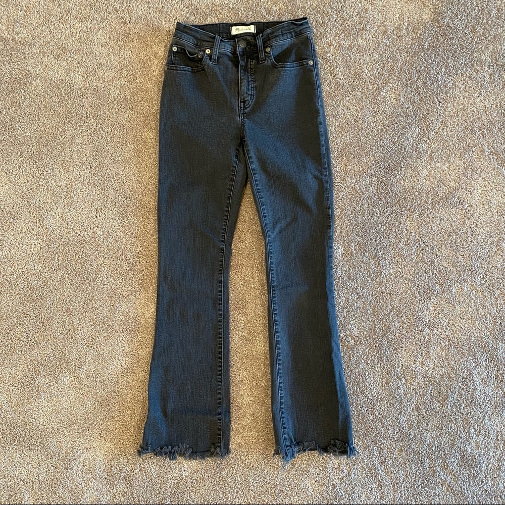 Madewell raw hem Cali Demi boot jeans